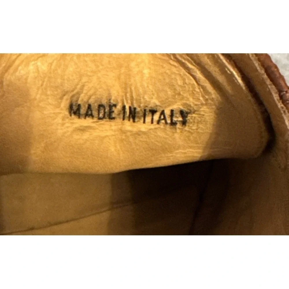 VTG‎ Johnston & Murphy Italy Brown Leather Cap Toe Oxford Dress Mens Size 10 M